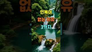 인복이 없는 이유 3가지  #명언 #좋은글 #지혜