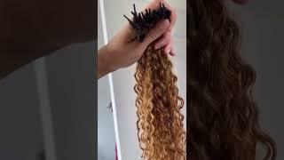 Studio Techilo Kinky Curly I Tips 18 inches (Bleached)