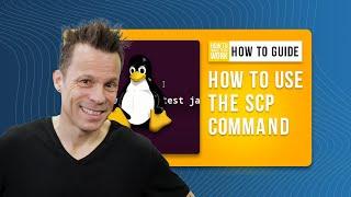 How to use the scp command to securely send a file from your desktop to a server