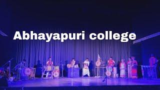 Abhayapuri college orchestra performing in Gauhati university youth festival