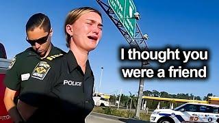 When Stupid Female Cop Ends Her Career In Seconds