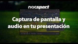 Captura de pantalla y audio en tu presentación