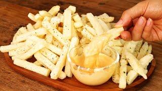 Homemade French Fries and Cheese Sauce!