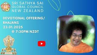 Sri Sathya Sai Global Council New Zealand Bhajans/Offering || 23/01/2025