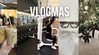 workout with me at the gym, shopping, wrapping gifts, new glasses | VLOGMAS 2023