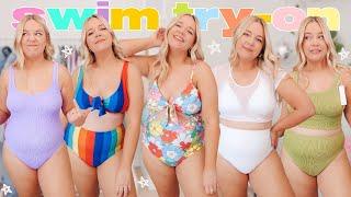 try on my NEW SWIMSUITS with me! (size 16 swim try-on)