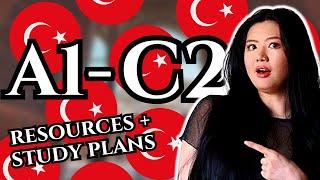 TURKISH BEST RESOURCES SELF STUDY A1-C2 Study Plans UPDATED 2024