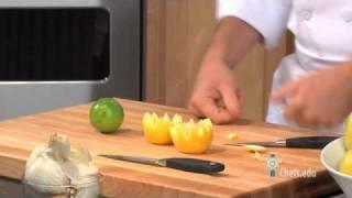 Making a Lemon Crown and Lime Slices