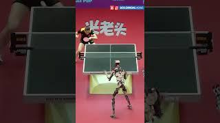 Table Tennis Robot vs Human, Who Wins? Incredible Wonder Studio Ai  #shorts