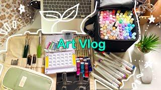 Art supplies haul!  joining the traditional art community 