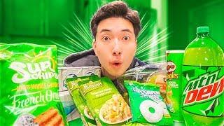 I Only Ate GREEN FOODS For 24 HOURS! (Terrible Idea..)