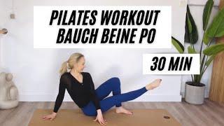 PILATES BAUCH BEINE PO WORKOUTFORMEN+STRAFFEN, 30 MIN #pilates