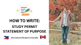 How to Write A Statement of Purpose and Letter of Intent | Pinoy International Student in Canada