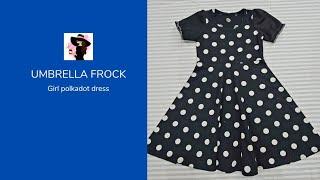 girlfrock galena from LLK black dresspolka dots #mommade #freepattern #diyclothes #blackdress