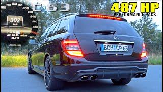 C63 AMG Performance // 100-200 TOP SPEED POV & INSANE SOUND!