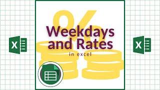 Weekdays and Rates in Excel‼️ #excel