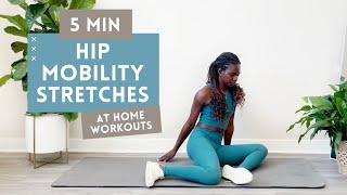 5 MIN HIP MOBILITY STRETCH AND WARM UP | HIP FLEXIBILITY | LEG DAY WARMUP | DO BEFORE EVERY LEG DAY