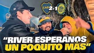 REACCIÓN CON LOS HINCHAS / BOCA 2-1 ROSARIO CENTRAL