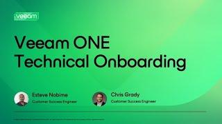 [AMER] Onboarding for Veeam ONE