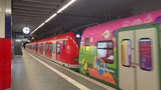 DB REGIO AG / S-Bahn München - DB 423 122-1 + DB 423 353-2 - S6 ️ Tutzing - Ausfahrt in München Hbf