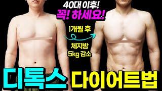 디톡스 다이어트법 | 1개월 만에 근육량 감소 없이 체지방만 5kg 뺀 건강한 디톡스다이어트법 | 힐링가이드 이재호 교수