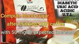Lingzhi DXN coffee review for blood sugar increase.