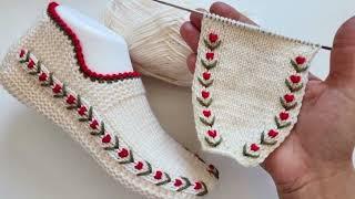 Girls woolen socks design beautiful hand knitting woolen socks pattern