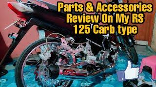 Parts & Accessories review on my RS 125 Carb type + FADEBACK