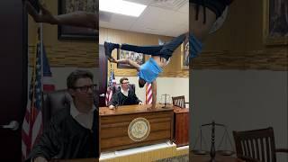 Acrobat defies the Law in Courtroom #cyberyoga #acrobat #handstands