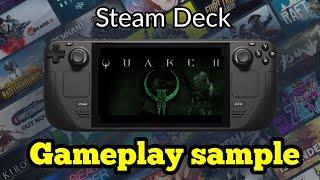 Steam Deck Quake 2 Gameplay