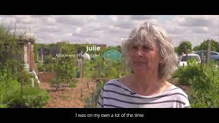 Julie, Walton Charity allotment plot holder