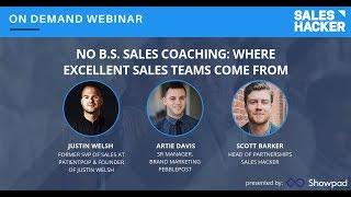 No B.S. Sales Coaching: Where Excellent Sales Teams Come From