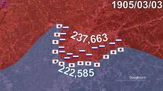 Battle of Mukden 1905 in 1 minute using Google Earth