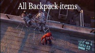 Marvel Spider-man PS4: All backpack items