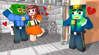 Monster School : Zombie x Squid Game Police Touching Love Story - Minecraft Animation