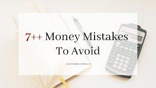 7++ Money Mistakes To Avoid | Minimalism Indonesia | #Minimalismindonesia