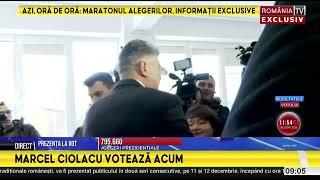 Marcel Ciolacu a votat la o şcoală din Bucureşti: "Am votat pentru cât mai multe victorii..."