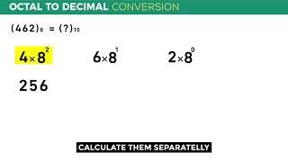 OCTA to DECIMAL  number conversion