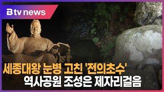 세종대왕 눈병 고친 '전의초수'...역사공원 조성은 제자리걸음(세종)