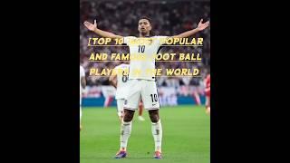 TOP 10 MOST POPULAR AND FAMOUS FOOT BALL PLAYERS IN THE WORLD 1ST CRISTIANO RONALDO #ronaldo