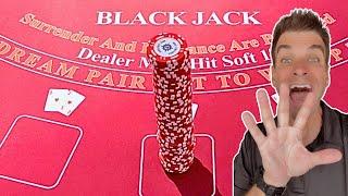 FIRST HAND TOWER OF CHIPS! #blackjack