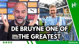 Pep Guardiola's emotional tribute to Kevin De Bruyne