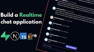 Build and deploy a real time chat application with Supabase,Next.js  2024 full course