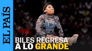 JUEGOS OLÍMPICOS | Simone Biles regresa en París a la competición olímpica y deja un gran momento