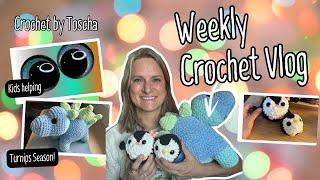 A week of crochet projects, pattern tests, painting safety eyes and yarn haul!