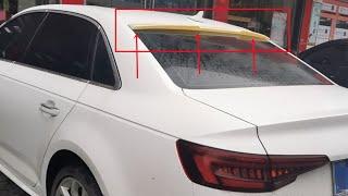 Audi A4 B8 Roof Wing Spoiler RS Style with No Color 2013 2014 2015 2016