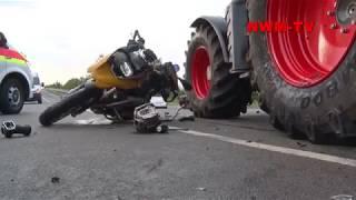 2019 08 16 Geeste tödlicher Unfall Traktor Motorräder NWM TV