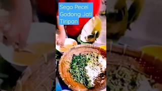 nasi pecel godong jati tiripan nganjuk - kuliner nganjuk jawa timur