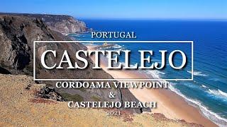 [4K] PORTUGAL CASTELEJO - ALGARVE -  Cordoama viewpoint & Castelejo beach 2021/PORTUGALIA Castelejo