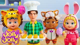 Muffin man, Wheels on the bus + More | Ice cream songs | Jolly Jolly Learn and Play - Nursery Rhymes